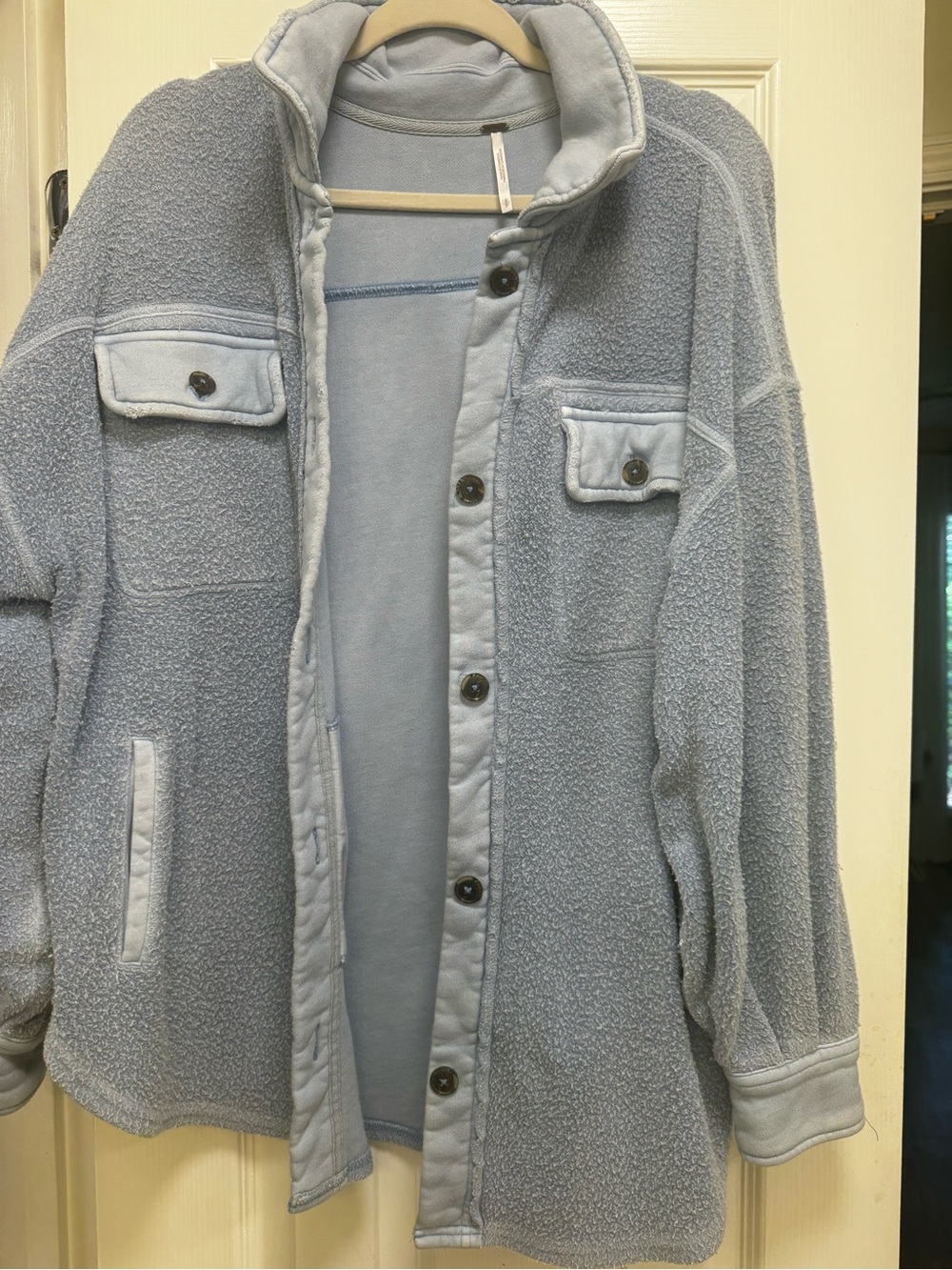 Free people Sherpa Button-Up Jacket
